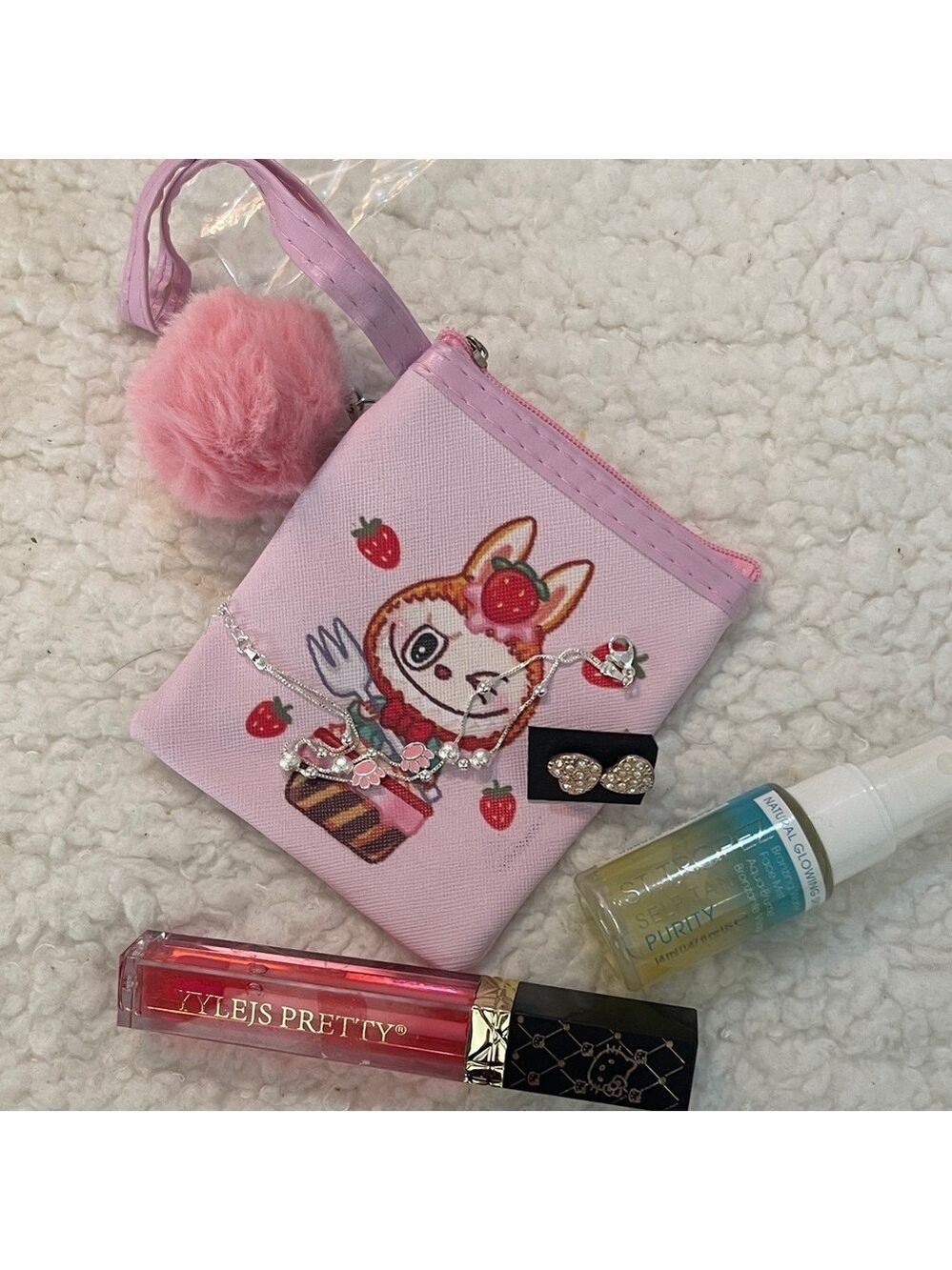 Cute Pink Accessory Pouch plus more